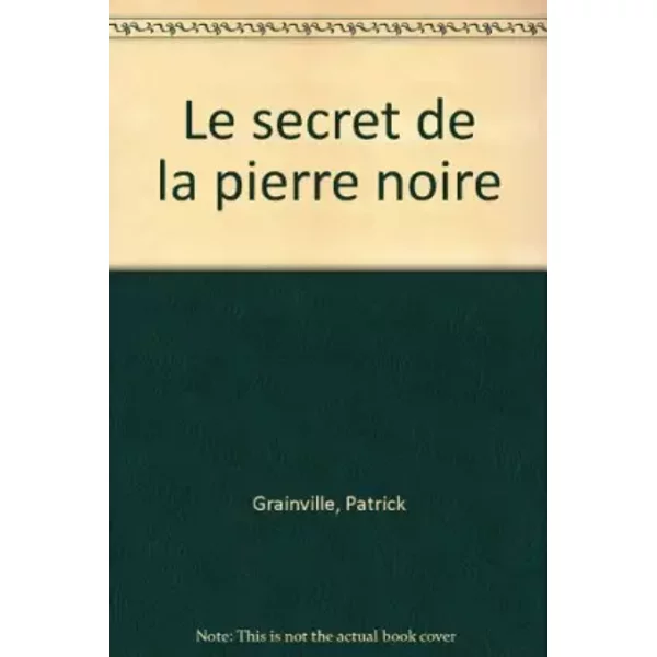 Le Secret De La Pierre Noire - Patrick Grainville-image