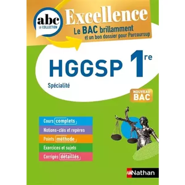 HGGSP 1re - ABC Excellence - Bac 2026 - Programme de première 2025-2026 - Enseignement de spécialité - Cours complets, Notions-clés et vidéo - Fredéric Fouletier, Johann Protais, Alain Rajot, Eloi Rousseau