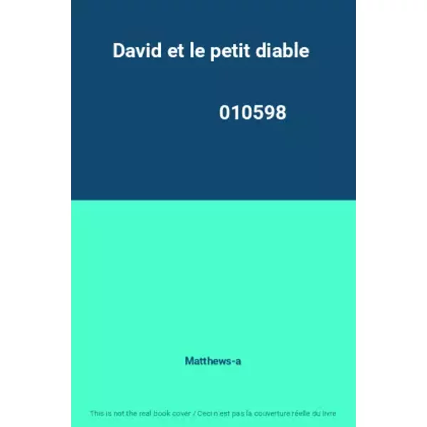 David Et Le Petit Diable 010598 - Matthews-A-image