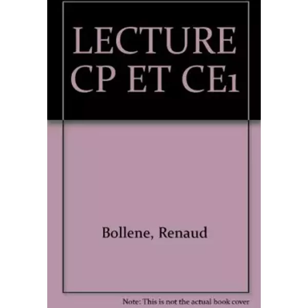 Lecture Cp Et CE1 - Renaud Bollene-image