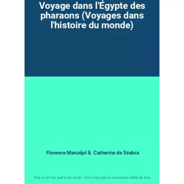 Voyage Dans L'ÉGypte Des Pharaons (Voyages Dans L'histoire Du Monde) - Florence MaruéJol, Catherine De SéAbra-image