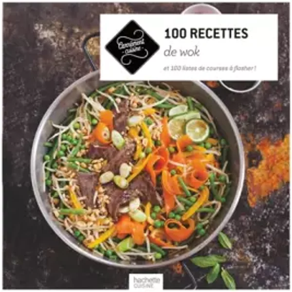 100 Recettes De Wok: Et 100 Listes De Courses à Flasher ! - Collectif-image