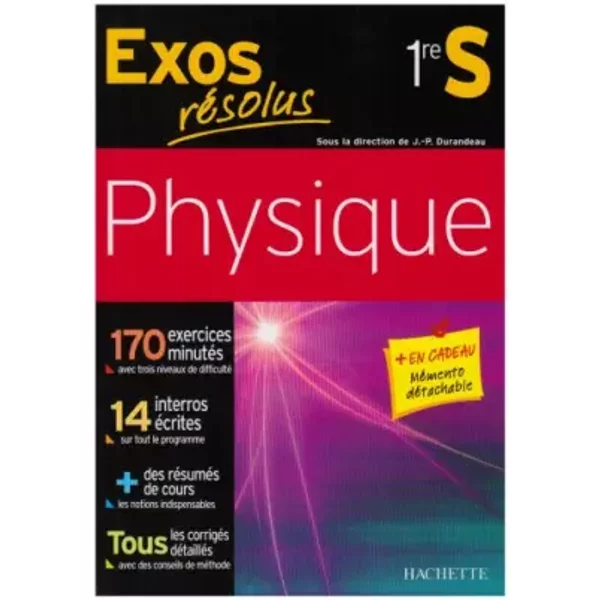 Exos RéSolus, Physique 1Re S - Jean-Pierre Durandeau-image