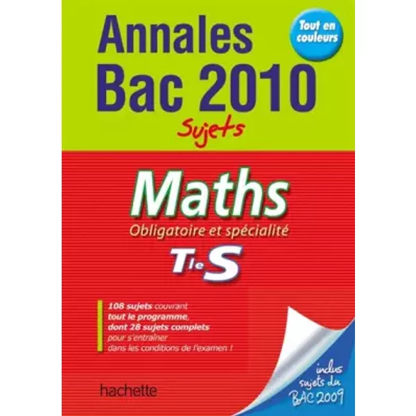 Maths Tle S Obligatoire Et SpéCialité : Sujets - Sandrine Bodini-Lefranc, Sandrine Dubois-image