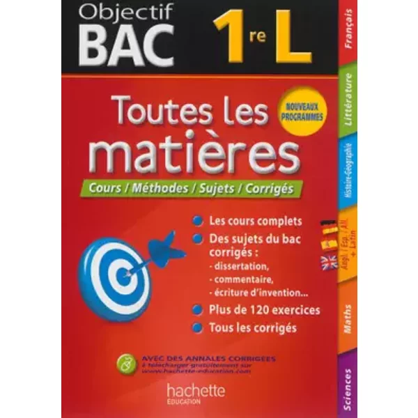 Objectif Bac - Toutes Les MatièRes 1Re L - Collectif-image