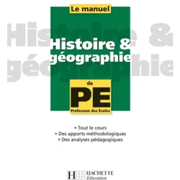 La manuel d'Histoire et géographie du PE - Laurent Bonnet
