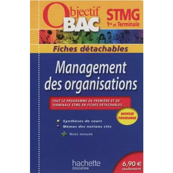 Objectif Bac - Fiches DéTachables - Management Des Organisations 1Re Et Tle Stmg - Jean-Bernard Ducrou-image
