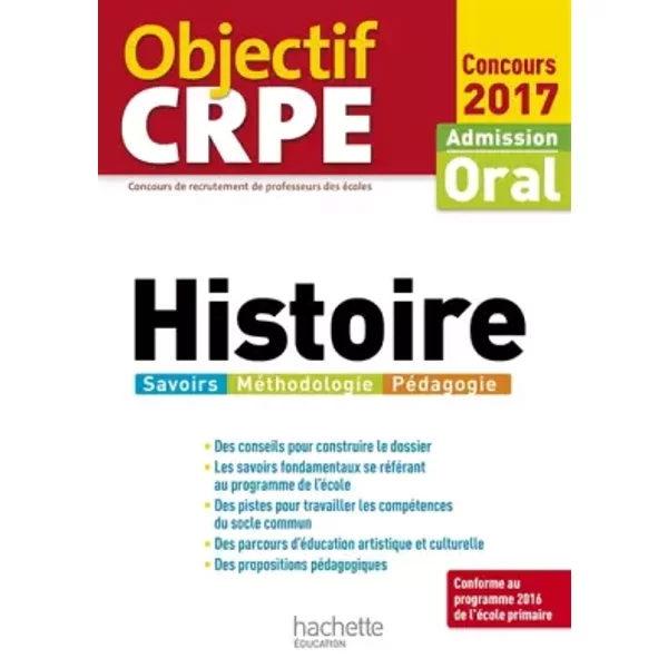 Objectif CRPE Histoire - 2017 - Laurent Bonnet