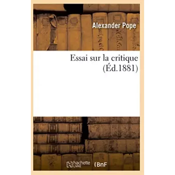 Essai Sur La Critique - Alexander Pope-image