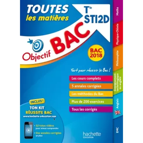 Objectif Bac - Toutes Les MatièRes - Term STI2D Bac 2018 - Collectif-image