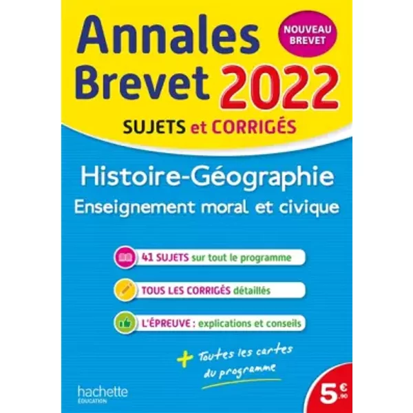Annales Brevet 2022 Histoire-GéOgraphie-Emc - Christophe SaïSse-image