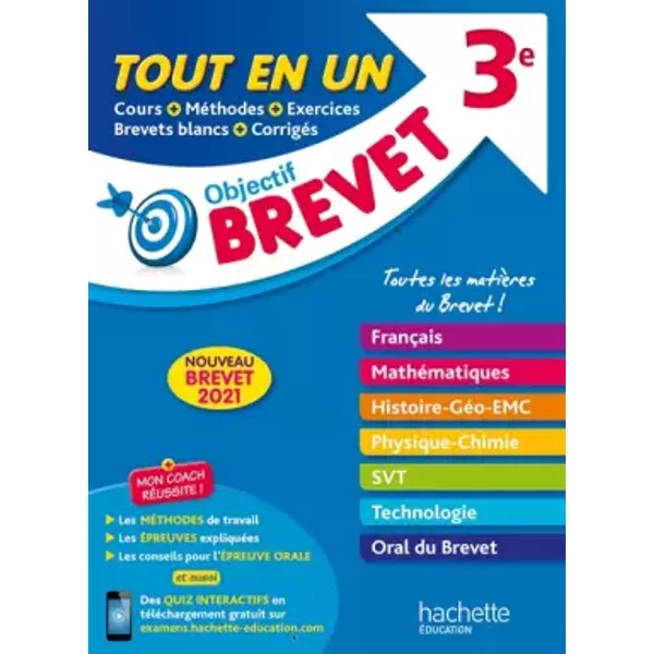 Le Tout-En-Un - Brevet 2021 - Philippe Rousseau, Isabelle De Lisle, Laurent Bonnet, SéBastien Dessaint, Fabienne Ottevaere, Brigitte RéAuté, MichèLe Laskar, Christophe SaïSse, Malorie Gorillot-image