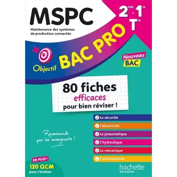 Objectif Bac pro MSPC (2de - 1re - Term) - Fiches - Nouveaux programmes - Aziz Bekri, Pascal Ponson, Ludovic Pigeyre