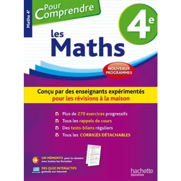 Pour Comprendre Maths 4e - Nouveau programme 2016 - Philippe Rousseau
