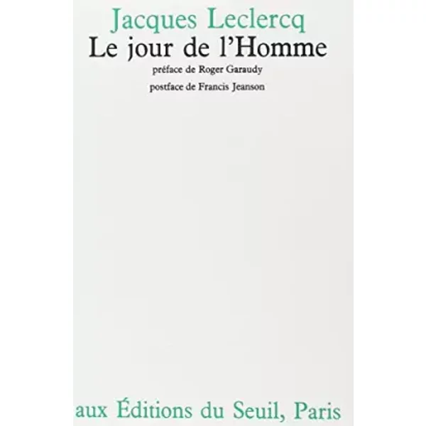 Le Jour De L'homme - Leclercq-image