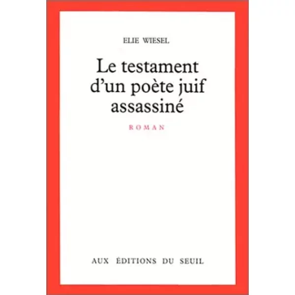 Le Testament D'un PoèTe Juif Assassiné - Elie Wiesel-image
