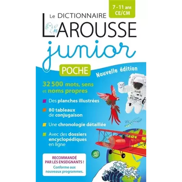 Le dictionnaire Larousse Junior poche - 7/11 ans - CE/CM - Collectif