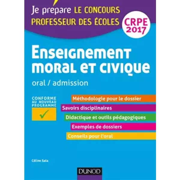 Enseignement Moral Et Civique - Professeur Des éColes - Oral, Admission - Crpe 2017 (2017) - CéLine Sala-image