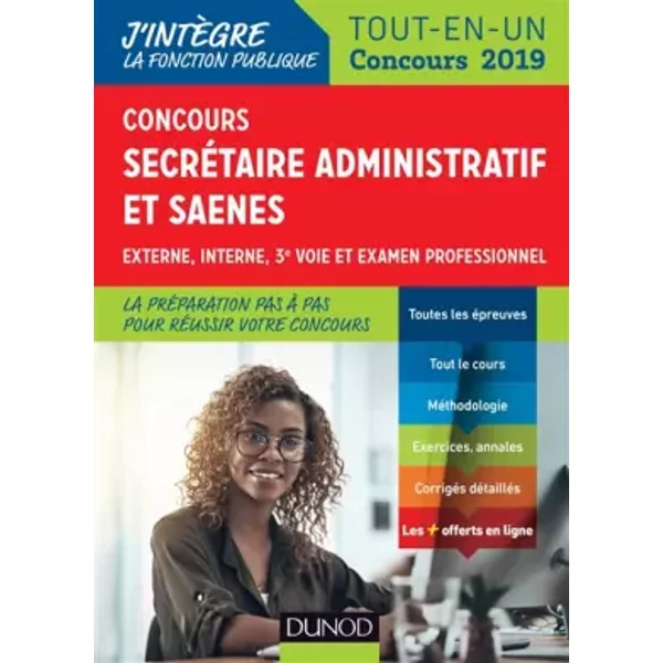 Concours SecréTaire Administratif Et Saenes - Tout-En-Un - Concours 2019: Tout-En-Un - Concours 2019 (2019) - Sylvie Beyssade, Frantz Badufle, Fabienne Iché, Pascal Moulette, Valentin Sartre, Anne-Marie Vallejo-Bouvier-image