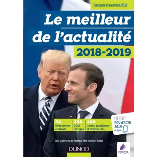 Le Meilleur De L'actualité 2018-2019 - Concours Et Examens 2019 + RDV Gratuit Actu 2019 En Ligne: Concours Et Examens 2019 + RDV Gratuit Act - Sarfati Olivier, Matthieu Alfré-image