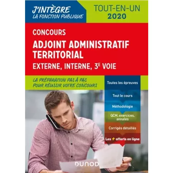 Concours Adjoint Administratif Territorial - Tout-En-Un - Externe, Interne, 3E Voie - 2020: Tout-En-Un - Externe, Interne, 3E Voie - Odile Meyer, Jean LEPAGE-LAURENS, BenoîT Priet, Philippe Boucheix, Xavier Chanet, Isabelle Corpart, Catherine Cudet, Julia Perrot, Raphael Piastra-image