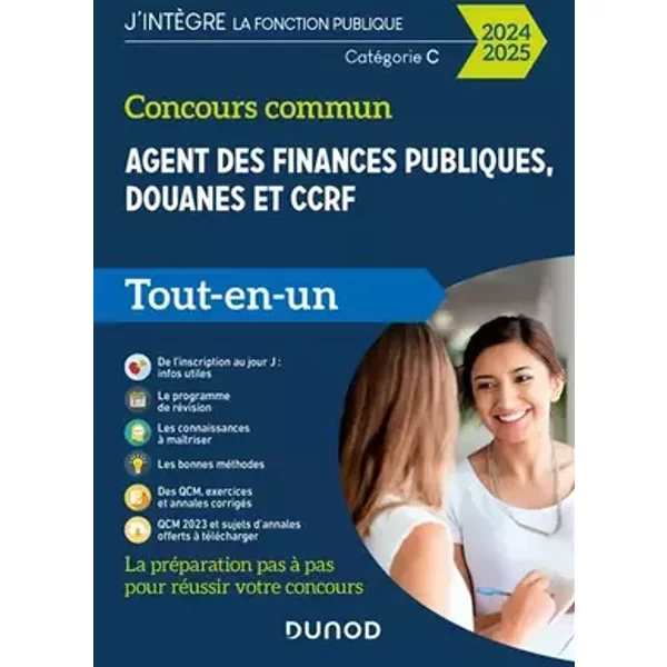 Concours commun Agent des finances publiques, douanes et CCRF - 2024-2025: Catégorie C - Tout-en-un - Frédéric Lephay, Pierre Siroteau, Marie-Virginie Speller, Thibault Couarc'h