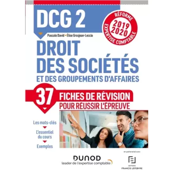 Dcg 2 Droit Des SociéTéS Et Des Groupements D'affaires - Fiches De RéVision - RéForme 2019-2020: RéForme Expertise Comptable 2019-2020 - Pascale David, Elise Grosjean-Leccia-image