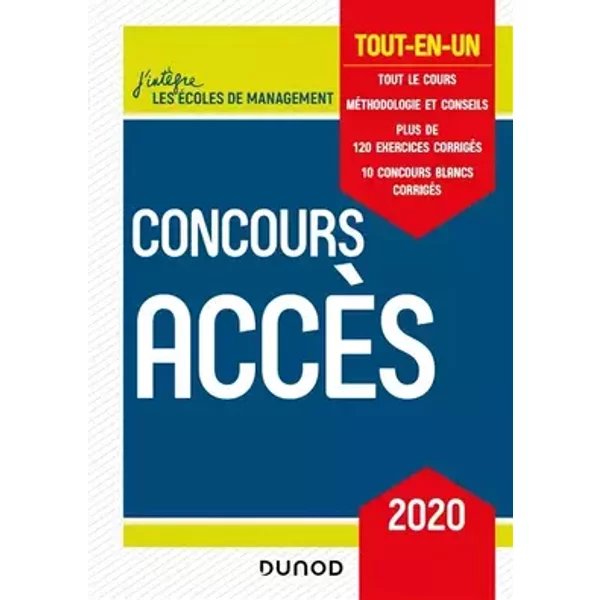 Concours Accès 2020 - Tout-en-un: Tout-en-un (2020) - Marie-Virginie Speller, Pia Boisbourdain, Catherine Baldit-Dufays, Marie-Annik Durand, Benoît Priet