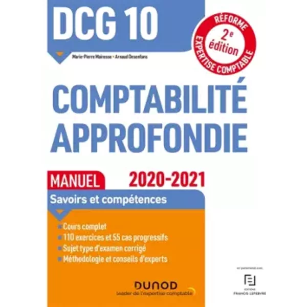 Dcg 10 Comptabilité Approfondie - Manuel - 2020/2021: 2020/2021 (2020-2021) - Marie-Pierre Mairesse, Arnaud Desenfans-image