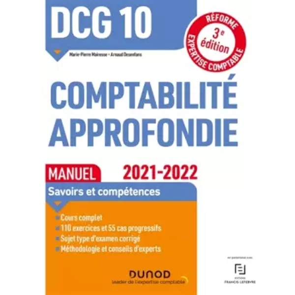 Dcg 10 Comptabilité Approfondie - Manuel - 2021/2022: RéForme Expertise Comptable (2021-2022) - Marie-Pierre Mairesse, Arnaud Desenfans-image