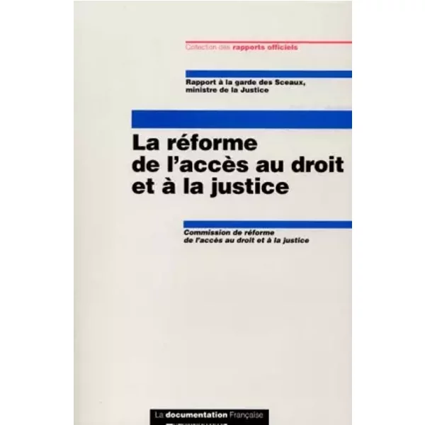 La Reforme De L'acces Au Droit Et A La Justice - Commission RéForme AccèS Droit-image