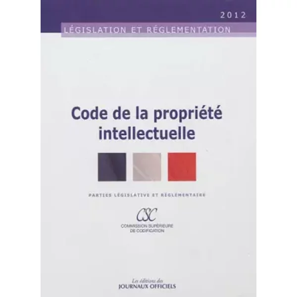 Code De La PropriéTé Intellectuelle - Journaux Officiels-image