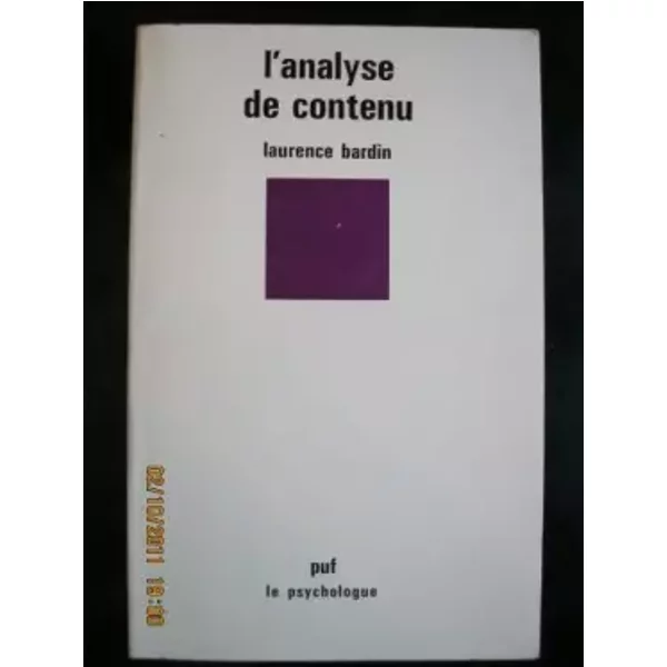 Analyse de contenu l