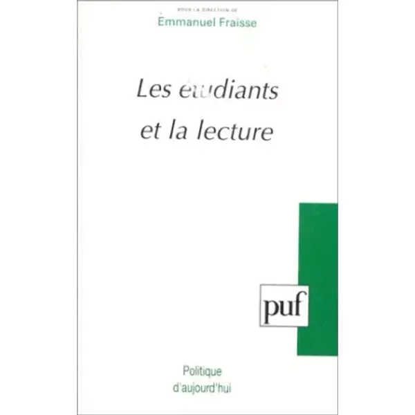 Les éTudiants Et La Lecture - Emmanuel Fraisse-image