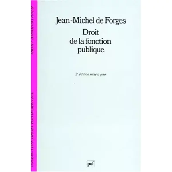 Droit De La Fonction Publique - Jean-Michel De Forges-image