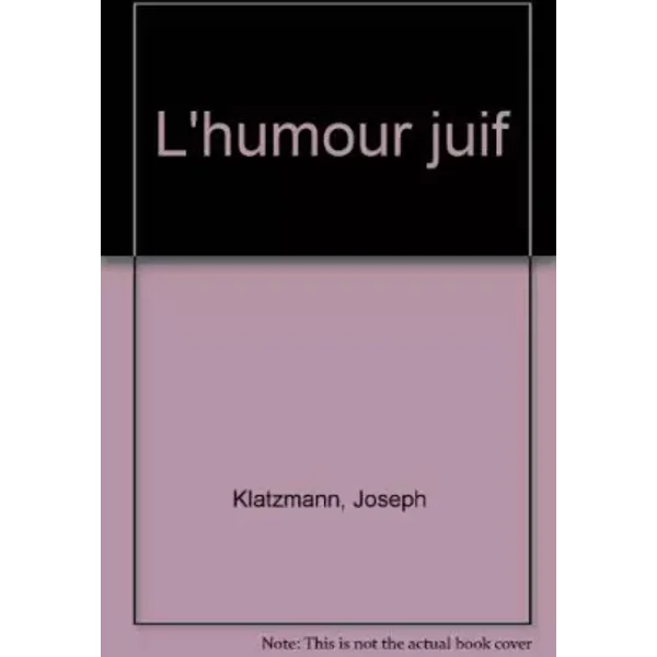 L'Humour juif - Joseph Klatzmann, Que sais-je?
