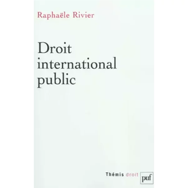 Droit International Public - RaphaëLe Rivier-image