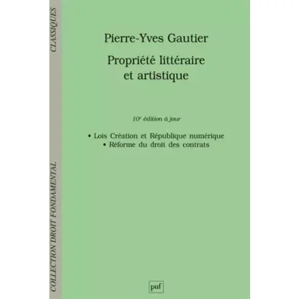 PropriéTé LittéRaire Et Artistique - Pierre-Yves Gautier-image