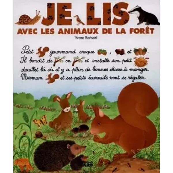 Je Lis Avec Les Animausx De La ForêT-image