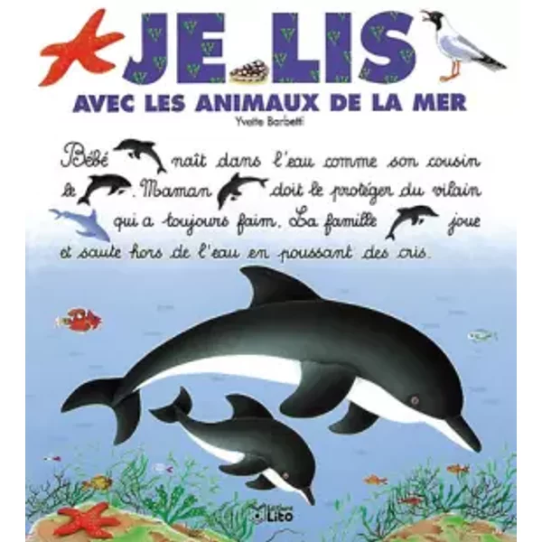 Je Lis Avec Les Animaux De La Mer - Collectif-image