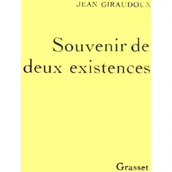 Souvenir De Deux Existences - Jean Giraudoux-image