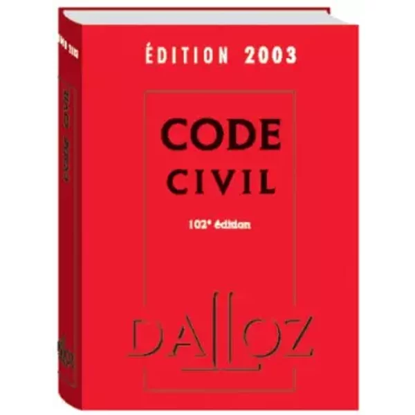 Code civil 2003, 102e édition - Collectif