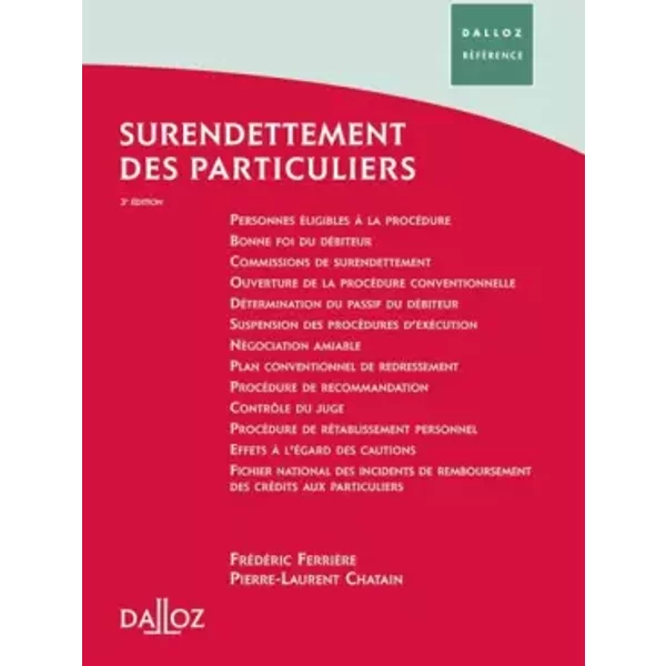 Surendettement Des Particuliers - FréDéRic FerrièRe, Pierre-Laurent Chatain, FréDéRic Leplat-image