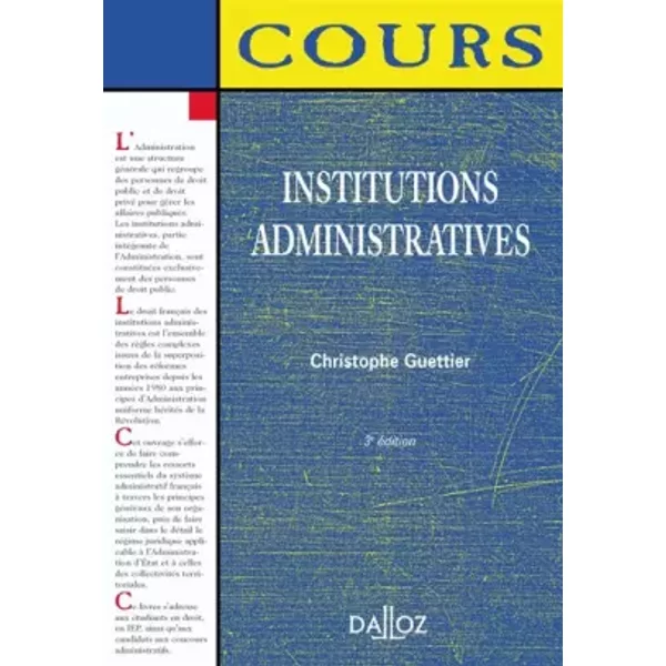 Institutions Administratives - Christophe Guettier-image