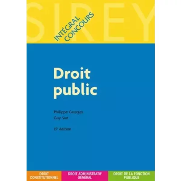 Droit Public - Philippe Georges, Guy Siat-image