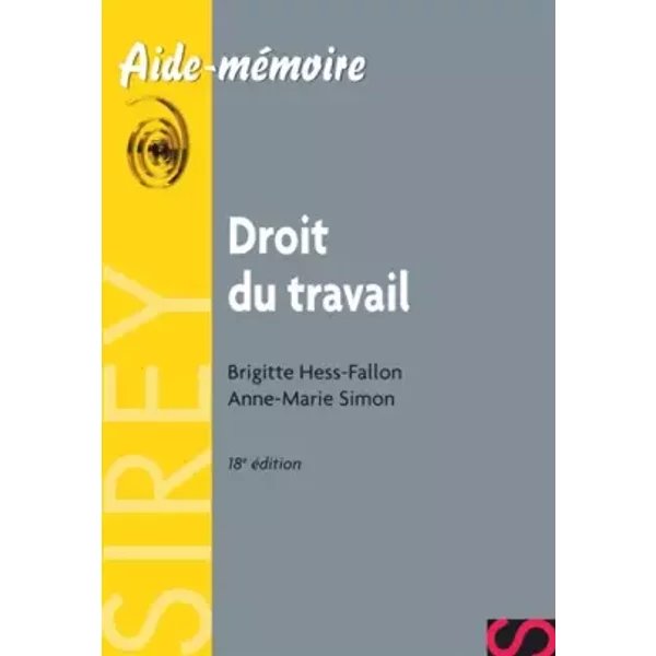 Droit Du Travail - Brigitte Hess-Fallon, Anne-Marie Simon-image