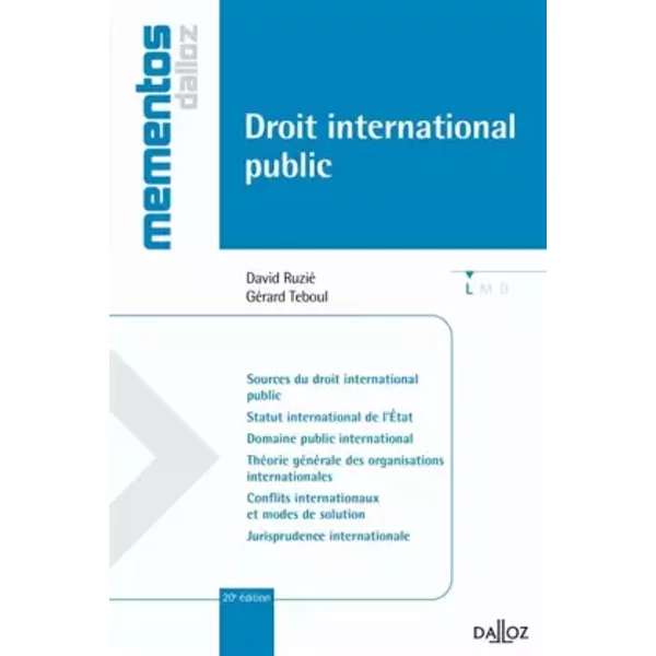 Droit International Public - GéRard Teboul, David Ruzié-image