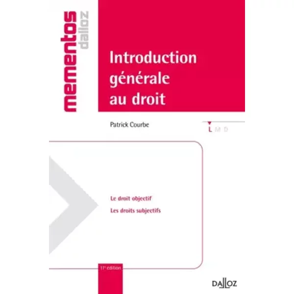 Introduction GéNéRale Au Droit - Patrick Courbe-image