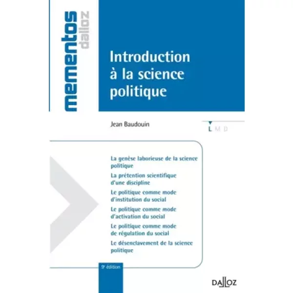 Introduction à La Science Politique - Jean Baudouin-image