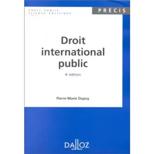 Droit International Public. 4èMe éDition - Pierre-Marie Dupuy-image